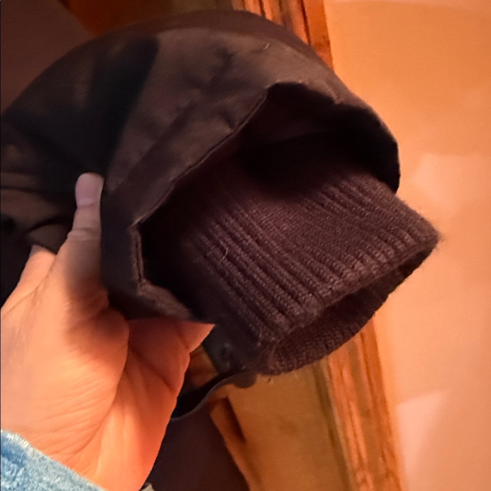 Sam Edelman Black winter Jacket with sherpa Hood. Size L. - Picture 6 of 12
